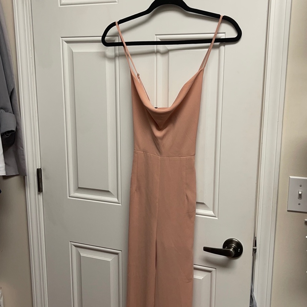 Wide leg strappy jumpsuit